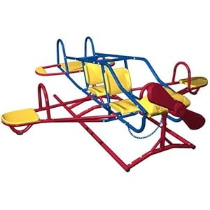 Lifetime Ace Flyer Airplane Teeter Totter (Primary Colors)
