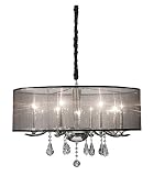 Artcraft Lighting AC369 Contessa 8-Lite 1-Tier Chandelier, Chrome