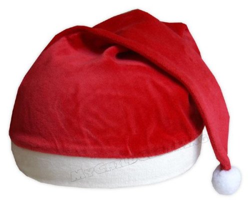 Velour Santa Hat