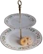 Gibson Holiday Collection-Two Tiered Tray-Winter Laurel