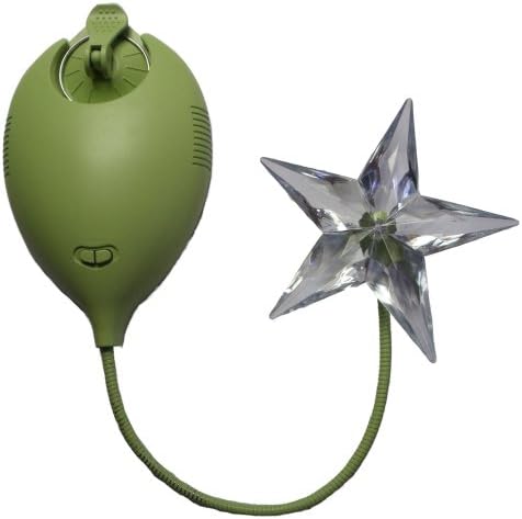 Moonbeam Solar Powered Nightlight Star, Green