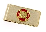 JJ Weston firefighter fireman emblem money clip with presentation box. Made in the USA