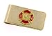 Firefighter fireman emblem money clip with presentation box. Made in the USA
