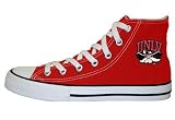 Game Day Soles Hi Top Red University of Nevada Las Vegas (UNLV) Mascot Canvas