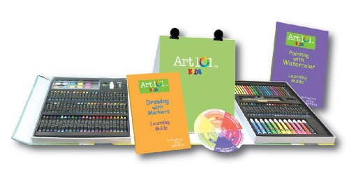 DM Creations Art 101 180 Piece Trifold Easel Art Set