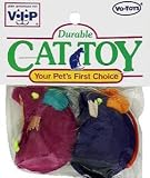Vo-Toys Twin Velvet Standing Mice 2 pack Cat Toy