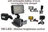 Best Price Video 520lm LED Light with Rechargable Battery (4 hours running) for DV Camcorder, Outdoor, and wedding lighting