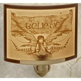 Believe Fairy CURVED Porcelain Lithophane Nightlight