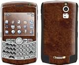 Dark Burlwood Design Protective Skin Decal Faceplate for Blackberry Curve 8300/ 8310/ 8320 Cell Phones