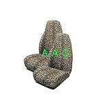 Set of 2 Universal-fit Animal Print Front Bucket Seat Cover - Cheetah