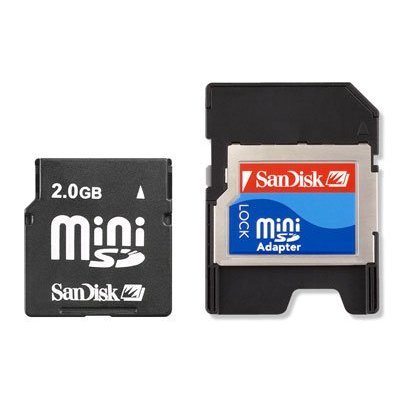 SanDisk 2GB MicroSD Card with SD & MiniSD Adapters (SDSDQ-2048, BULK package)