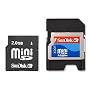 SanDisk 2GB MicroSD Card with SD & MiniSD Adapters (SDSDQ-2048, BULK package)