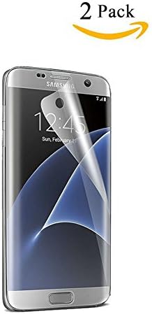[2 Pack] Galaxy S7 Film Edge Screen Protector [Full Screen Coverage ], NOZZA® [Anti-Glare] [Anti-Bubble] [HD Clear] PET Film Screen Protector for Samsung Galaxy S7 Edge, [Lifetime Warranty]
