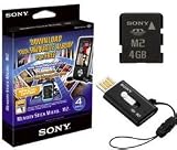 Sony - 4 GB MS Micro Memory Card M2 USB Adapter Music Download Card