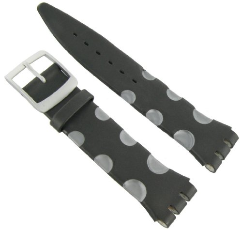 Hirsch 20mm Mens Gray For Swatch