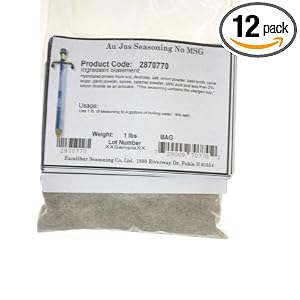 Excalibur Au Jus Seasoning, No MSG, 16-Ounce Units (Pack of 12) by Au Jus