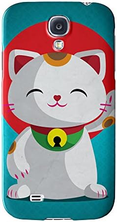 Kawaii Maneki Neko Full Wrap High Quality 3D Printed Case, Snap-On Cover for Samsung Galaxy S4 by DevilleArt