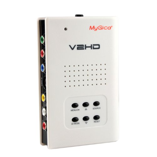 Koolertron New YPbPr V2HD Video AV HD HDMI Converter Upconverter 1080P