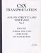 CSX Employee Timetable - Albany Service Lane #2 - 1999