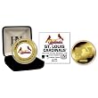 ST. LOUIS CARDINALS 24KT GOLD AND COLOR TEAM COMMEMORATIVE COIN