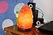 7-11 Lbs Large Himalayan Crystal Rock Salt Lamp Set-Hand Carved Natural Air Purifiers Home Decor¨CUse as Table, Desk or Bedroom Lamp-Adjustable Lighting with Wood Base