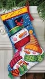 Dimensions Crafts Freezin' Season Stocking Needlepoint Kit 16 Long Stitched In Wool & Thread 9139, 1 Item(s)/Order