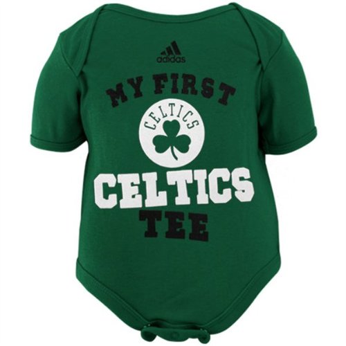 Boston Celtics Adidas My First Tee Baby Creeper Onesie (6-9 Months)