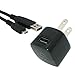 Blackberry USB AC Charger Adapter Power Plug with Micro USB Cable for Blackberry Torch 9800 Bold 9700 Style 9670 Bold 9650 Tour 9630 Storm2 9550 9520 Storm 9500 9530