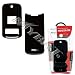 *NEW* Verizon Alltel Sprint Motorola Krzr K1m Solid Black Crystal Snap-On Case Cover