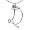 Sterling Silver & 14K Gold Script Initial D Pendant with chain
