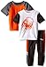 CB Sports Little and Big Boys' 3 Piece Athletic T-Shirts and Pant