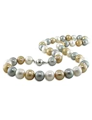 Sterling-Silver 9-9.5 MM White Freshwater Cultured Pearl Strand, 18"