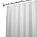 InterDesign 72 x 84-Inch Fabric Waterproof Long Shower Curtain Liner, White