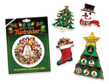 Flashin' Fashion Christmas Holiday Light Up Pin Flashin' Fashion Christmas Holiday Light Up Pin