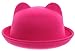 EOZY Kid Girls Wool Felt Cat Ears Hat Fedora Bowler Head Circumference 21