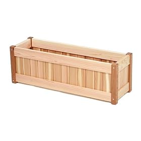 30 Western Red Cedar Wood Garden Planter Box Container by visiondecor Furniture