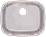 FrankeUSA USBSK800-18 Single Bowl Stainless Steel 21x17in. Undermount Sink