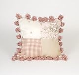 Glenna Jean Madison Pillow - Patch with Pom Poms