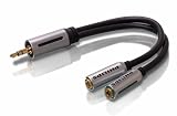 Philips SJM2108H - Headphones splitter - mini-phone stereo 3.5 mm  (F) - mini-phone stereo 3.5 mm  (M) - shielded