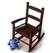 Lipper Beechwood Child's Rocking Chair