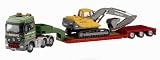 Corgi CC13816 Heavy Haulage Mercedes-Benz Actros Nooteboom Low Loader & Volvo Excavator EC210 J B Rawcliffe & Sons 1:50 Scale Die Cast Truck