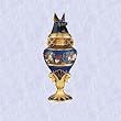 Egyptian Anubis Ceramic Urn with lid