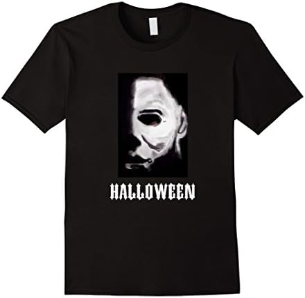 Men's Halloween Myers Mask Scare Men's T-Shirt Tee 3XL Black
