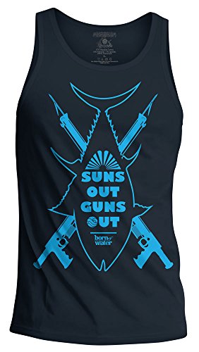 Born of Water Apparel: Suns Out Guns Out Shirt: Spearfishing Tank Top - Freedive | Scuba Dive | Spearfish
