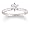 Platinum Round Solitaire Diamond Engagement Ring (1/2 ct, G-H Color, VS2 Clareity), Size 7