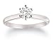 Jewelry : Platinum Round Solitaire Diamond Engagement Ring (1/2 ct, G-H Color, VS2 Clarity)