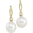 14K Yellow Gold Paspaley South Sea Cultured Fashion Oval Pearl Earrings