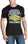Junk Food Clothing Men's Milenium Falcon Short Sleeve T-Shirt,Black Wash,X-Large