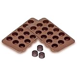 Sorbus&reg; Round Silicone Mold for Chocolate Jelly and Candy - 15-piece Per Mold (Set of 2)