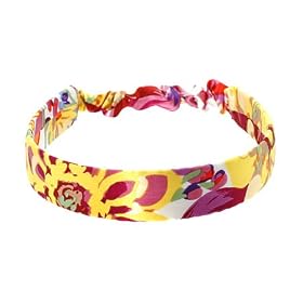 L. Erickson USA Narrow Derby Headwrap 100% Silk - Silk Bloom